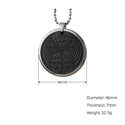 Collar Colgante de Piedra Volcánica con Cuerda de Algodón - Joya Versátil