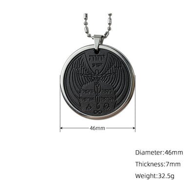 Collar Colgante de Piedra Volcánica con Cuerda de Algodón - Joya Versátil