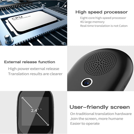 Traductor Inteligente Portátil con Cámara, Pantalla Táctil 2.4" y WiFi - Image 5