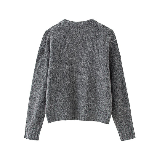 Suéter Abrigo con Botones y Cuello en V para Otoño e Invierno - Image 8