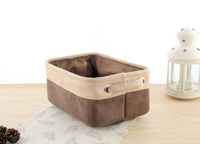 Caja de Almacenamiento Plegable Estilo Nórdico en Algodón y Lino - Image 10