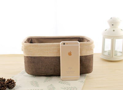 Caja de Almacenamiento Plegable Estilo Nórdico en Algodón y Lino - Image 12