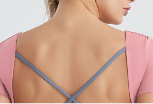 Conjunto Deportivo Mujer Yoga Top Espalda Descubierta y Leggins Cintura Alta - Image 10