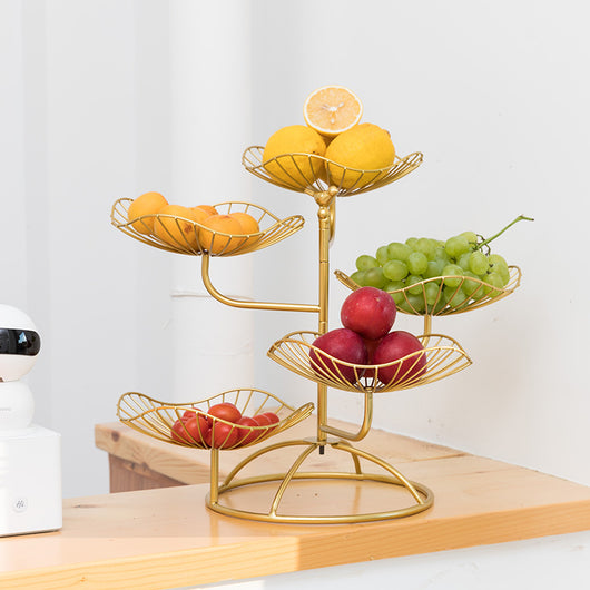 Frutero Moderno Nórdico de Hierro Forjado - Elegante Organizador de 5 Niveles - Image 8