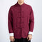 Chaqueta Tang Tradicional de Algodón y Lino con Terciopelo Grueso para Hombre
