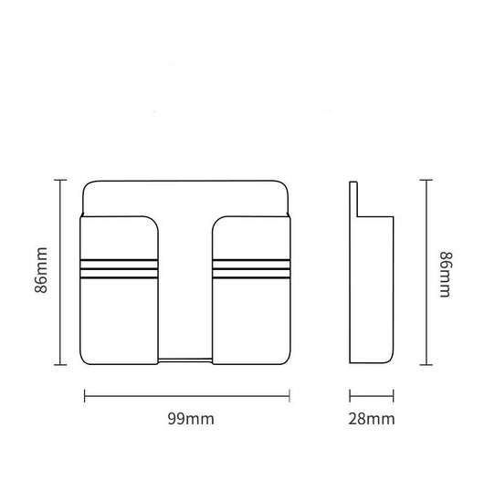 Organizador de Carga para Móvil - Caja de Almacenamiento Adhesiva sin Perforaciones - Image 22