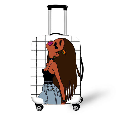 Funda Protectora para Maleta con Diseño de Arte Africano - Cobertor Elástico para Equipaje 18-30 Pulgadas - Image 3