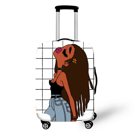 Funda Protectora para Maleta con Diseño de Arte Africano - Cobertor Elástico para Equipaje 18-30 Pulgadas - Image 3