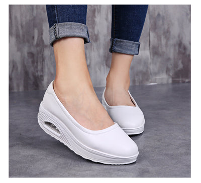 Zapatos Cómodos para Enfermeras y Trabajo - Cuero Transpirable Talla Grande - Image 11