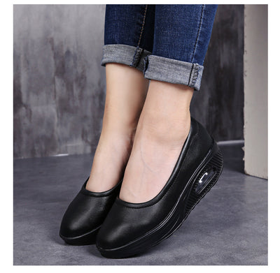 Zapatos Cómodos para Enfermeras y Trabajo - Cuero Transpirable Talla Grande - Image 14