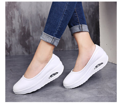 Zapatos Cómodos para Enfermeras y Trabajo - Cuero Transpirable Talla Grande - Image 5