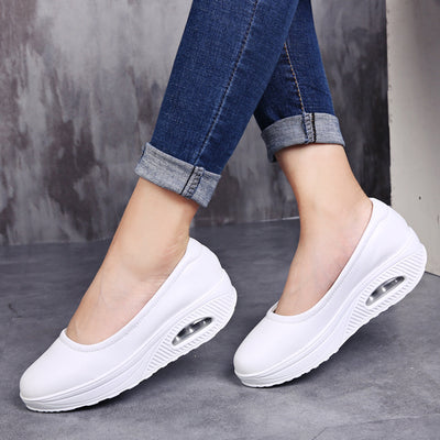 Zapatos Cómodos para Enfermeras y Trabajo - Cuero Transpirable Talla Grande - Image 4