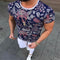 Playera Estampada Cuello Redondo Manga Corta Ajustada