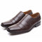 Zapatos de Cuero Estilo Europeo con Punta Cuadrada y Suela Elástica para Hombre