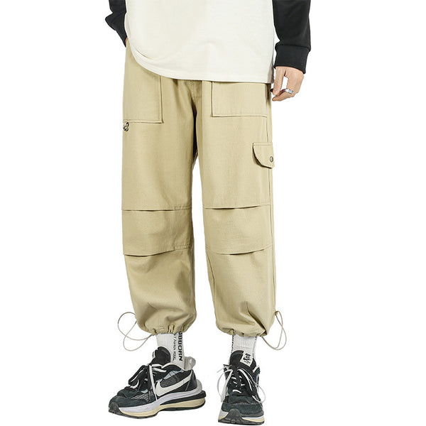 Pantalones Dongfanghong Primavera con Bolsillos y Cordón - Leggings Casuales Tendencia