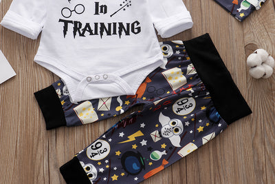 Conjunto de 3 Piezas para Bebé: Mono, Pantalón y Gorro Primavera-Otoño - Image 11