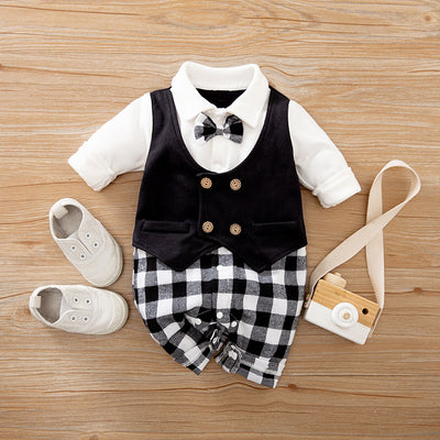 Mameluco Infantil Caballero Primavera Otoño - Ropa de Manga Larga para Bebé - Image 34