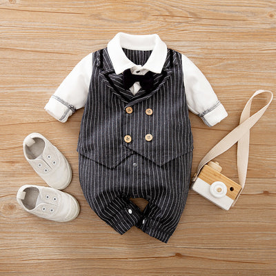 Mameluco Infantil Caballero Primavera Otoño - Ropa de Manga Larga para Bebé - Image 31