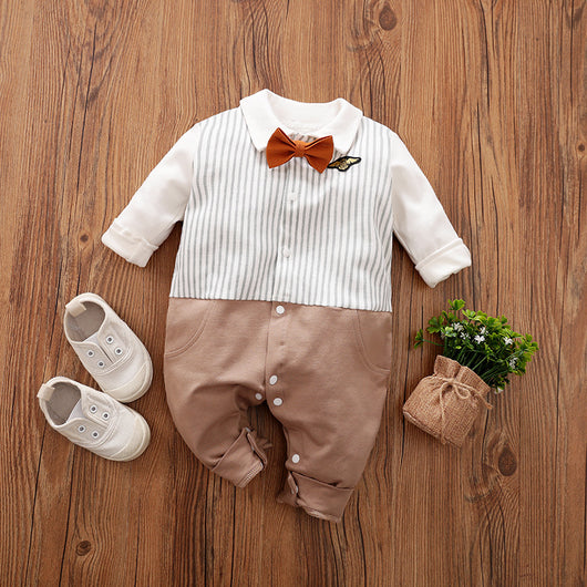 Mameluco Infantil Caballero Primavera Otoño - Ropa de Manga Larga para Bebé - Image 9