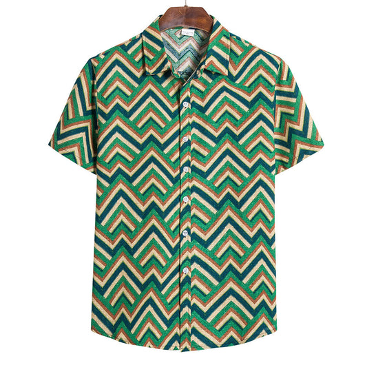 Camisa Holgada de Manga Corta para Hombre - Image 7
