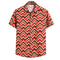 Camisa Holgada de Manga Corta para Hombre