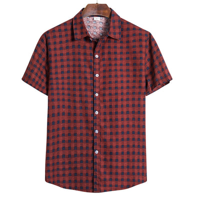 Camisa Holgada de Manga Corta para Hombre - Image 4