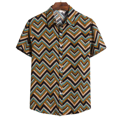 Camisa Holgada de Manga Corta para Hombre - Image 5