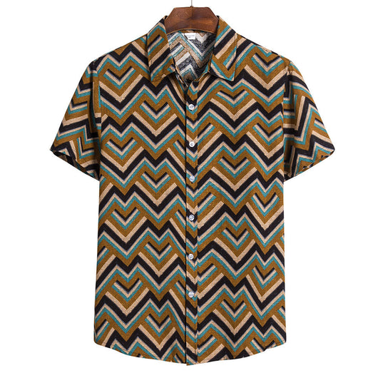 Camisa Holgada de Manga Corta para Hombre - Image 5