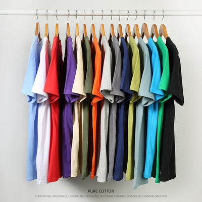 Playera de Algodón Puro para Hombre - Colores Sólidos - Image 31