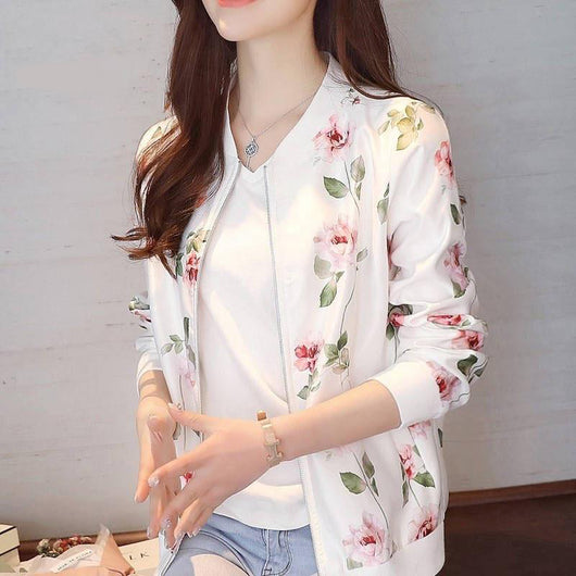 Chaqueta Béisbol Mujer Estilo Universitario Suelta Protección Solar - Image 13