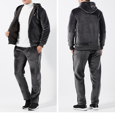 Cardigan Hoodie de Terciopelo para Hombre - Abrigo Cálido con Forro Polar - Image 13