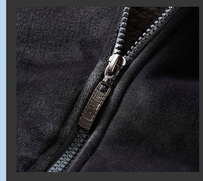 Cardigan Hoodie de Terciopelo para Hombre - Abrigo Cálido con Forro Polar - Image 21