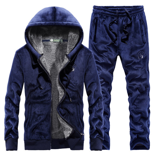 Cardigan Hoodie de Terciopelo para Hombre - Abrigo Cálido con Forro Polar - Image 19