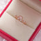 Sparkling Diamond Crystal Zircon Flower Ring Micro Inlaid Sweet Wild Love Flower Open Ring Bracelet H 1PCS