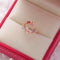 Sparkling Diamond Crystal Zircon Flower Ring Micro Inlaid Sweet Wild Love Flower Open Ring Bracelet A 1PCS