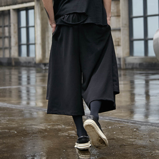 Pantalones Harem Sueltos con Detalles de Parches Cosidos - Image 9