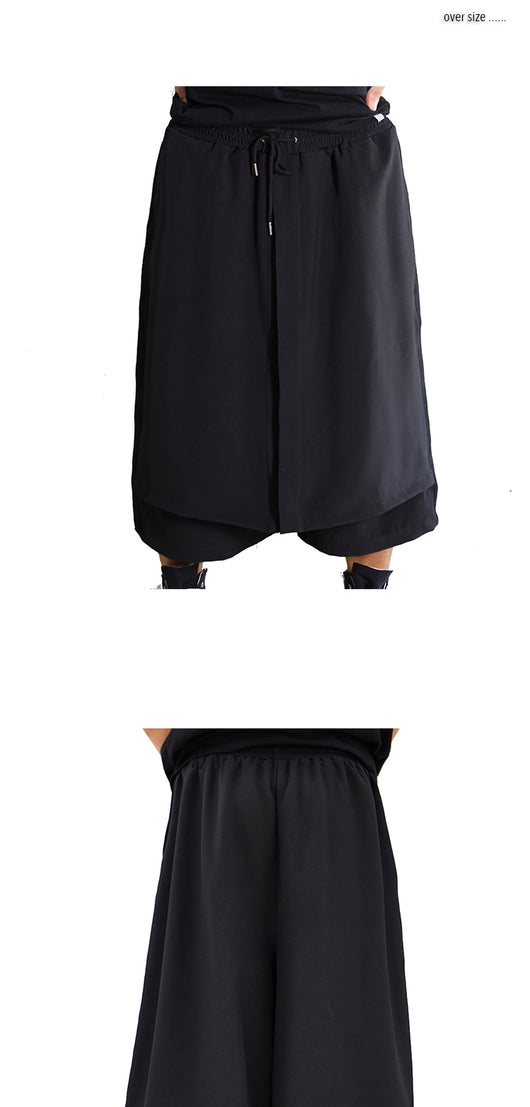 Pantalones Harem Sueltos con Detalles de Parches Cosidos - Image 12
