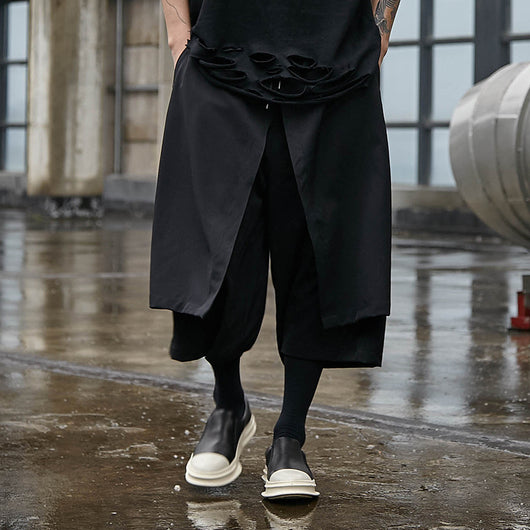 Pantalones Harem Sueltos con Detalles de Parches Cosidos - Image 2