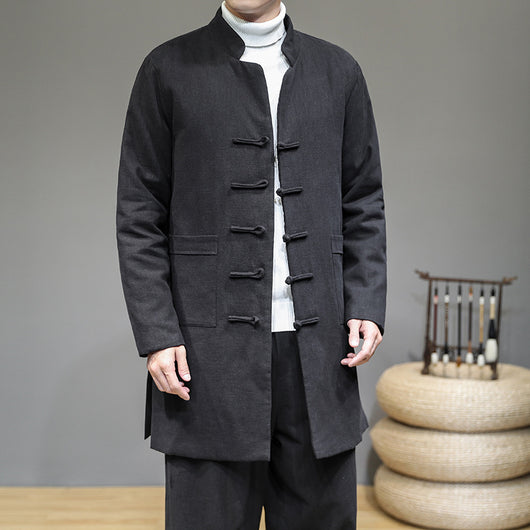 Chaqueta Acolchada Estilo Tang Clásica con Cierre de Disco - Image 10
