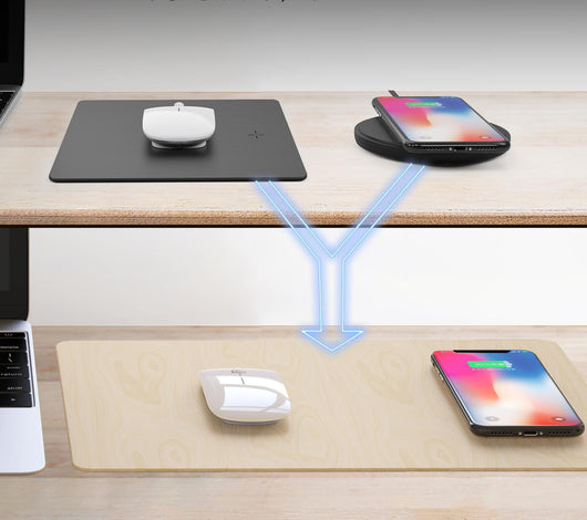 Mousepad Cargador Inalámbrico Rápido - Compatible con iPhone y Android - Image 3