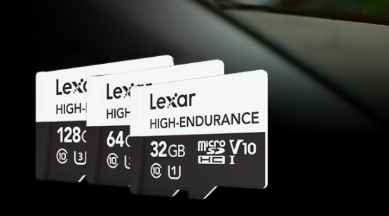 Cartão de Memória microSD de Alta Velocidade 32GB/64GB/128GB para Câmeras Veiculares e Câmeras de Segurança