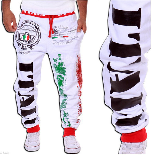 Pantalones Deportivos Casuales con Estampa Bandera Italiana para Hombre - Image 11