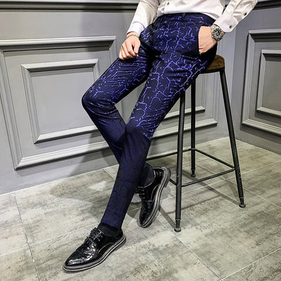 Pantalones Slim Fit Estilo Coreano con Textura Jacquard para Hombre - Image 8