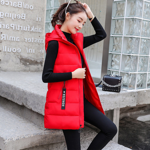 Chaleco Acolchado de Plumas para Mujer - Invierno y Otoño