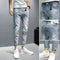 Calça Jeans Masculina Slim Fit - Design Moderno Primavera Outono