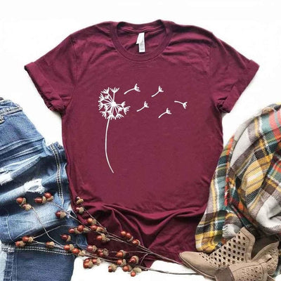 Camiseta Estampado Diente de León de Manga Corta - Image 3
