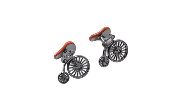 Gemelos Retro Bicicleta para Hombre - Puños Franceses Personalizables Negocios