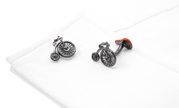 Gemelos Retro Bicicleta para Hombre - Puños Franceses Personalizables Negocios