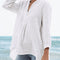 Camisa Asimétrica de Arena - Corta al Frente y Larga Atrás
