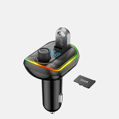Transmisor FM Bluetooth con Luz Ambiente y Asistente de Voz - Image 8